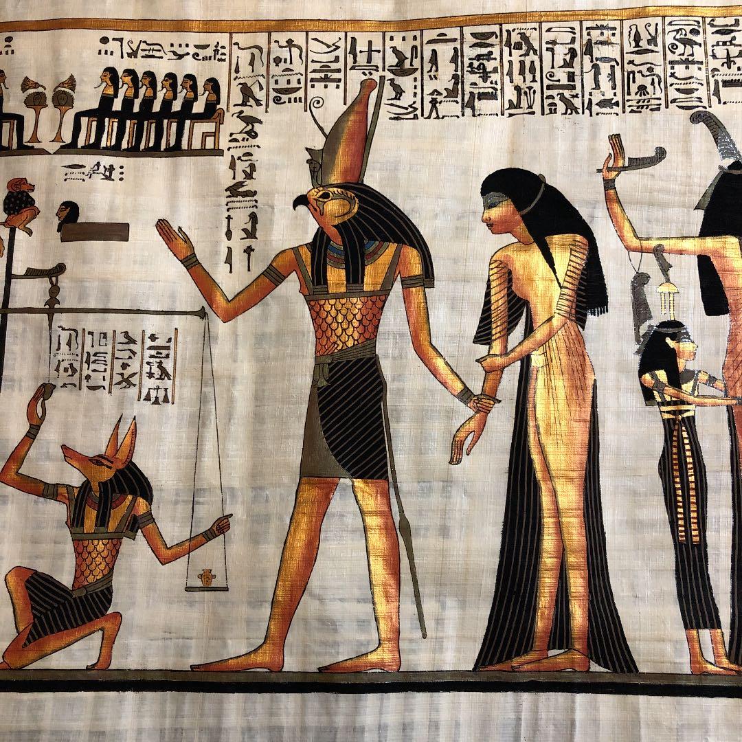 エジプトパピルス画