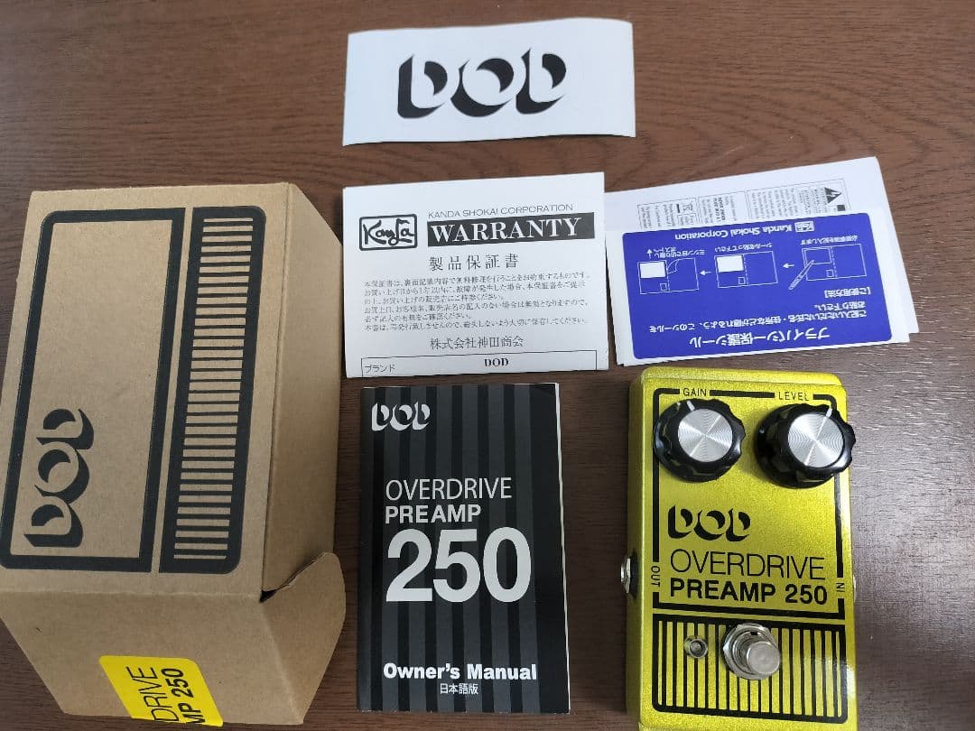 DOD OVERDRIVE PREAMP 250 箱説明書つき　オーバードライブ