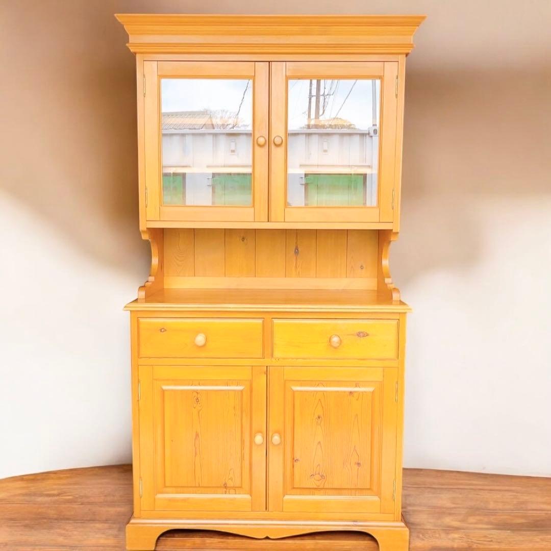 ペニーワイズ　パイン無垢材　カップボード キッチンボード　英国家具