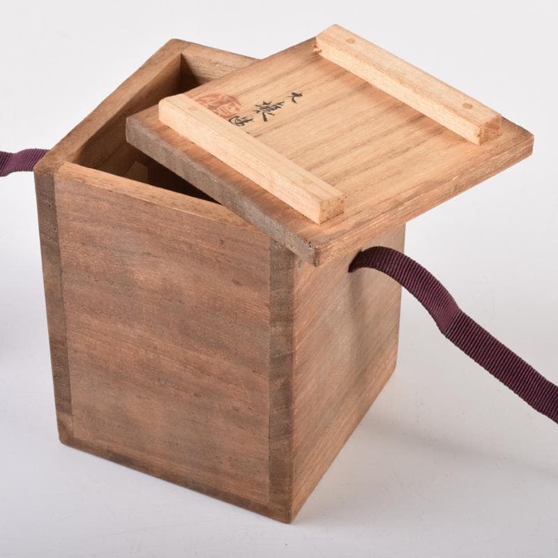 茶道具　根來塗　蓋物　茶入　在銘　共箱　V　7140