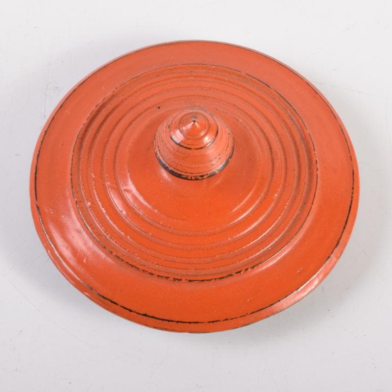 茶道具　根來塗　蓋物　茶入　在銘　共箱　V　7140