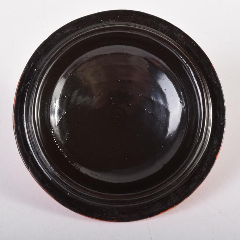 茶道具　根來塗　蓋物　茶入　在銘　共箱　V　7140