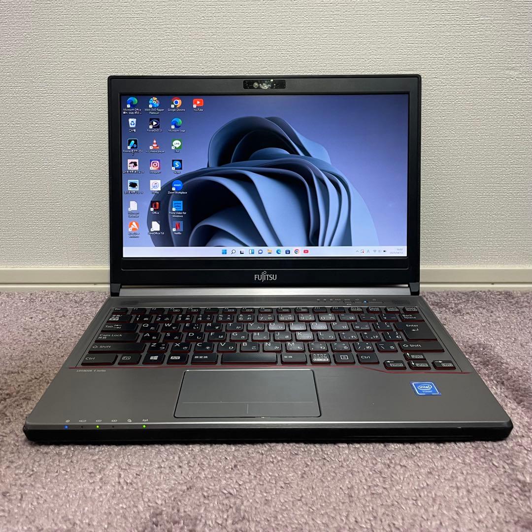 富士通/FUJITSU/新品高速SSD256/Webカメラ/Win11 Pro