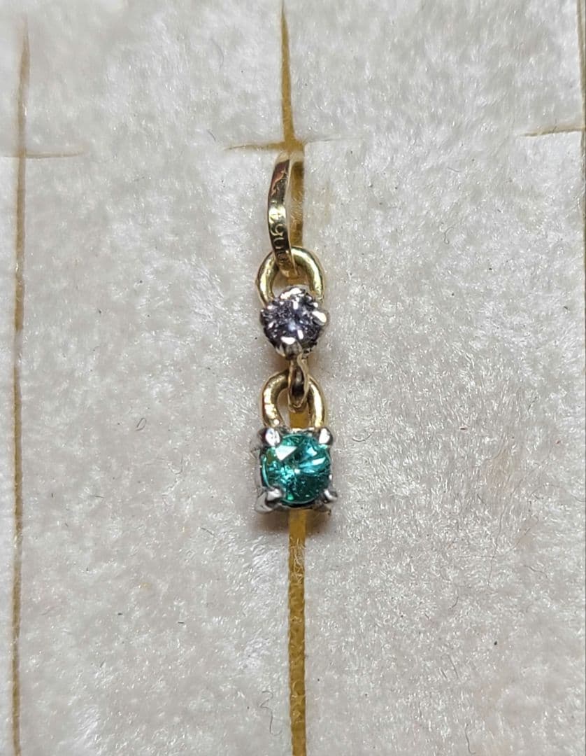 高品質★バターリャパライバトルマリン&ピンクダイヤモンドペンダントPt18金★