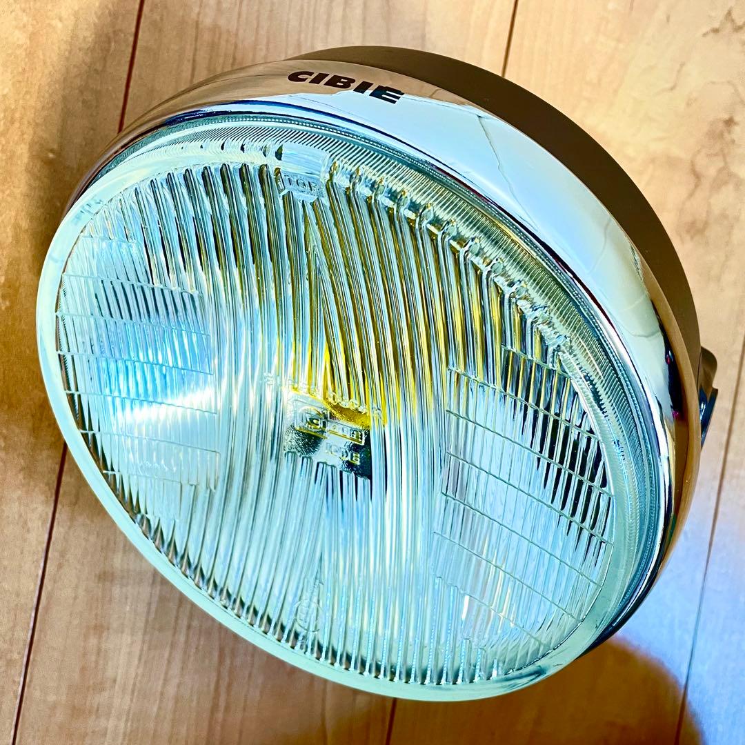 当時物 シビエ 凹み ヘッドライト CIBIE 極美品