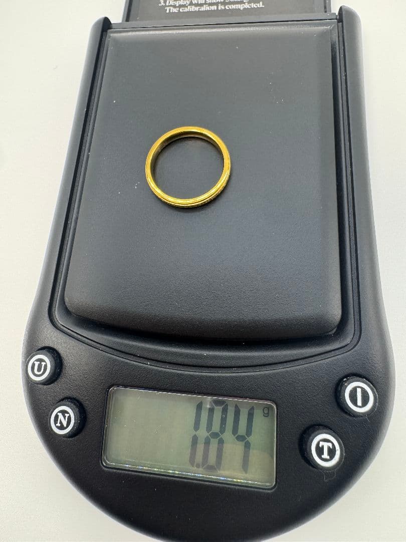 K18ゴールドリング 1.84g 幅3.0mm 11号