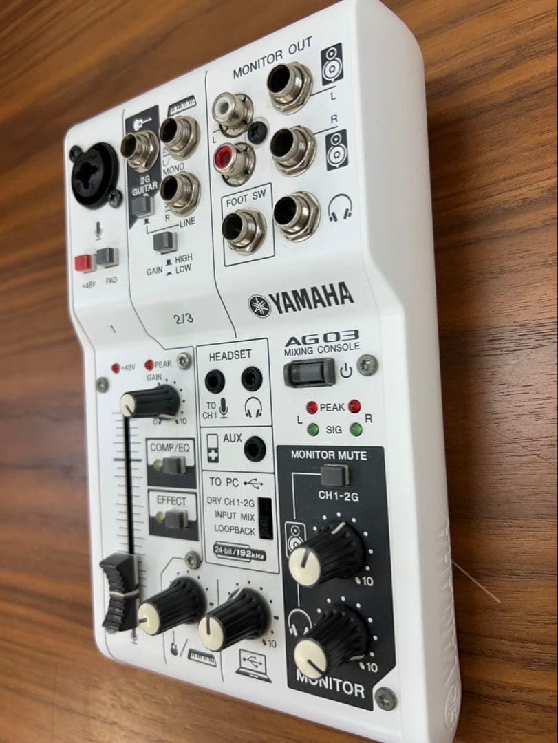 YAMAHA製ミキシングコンソールAG03
