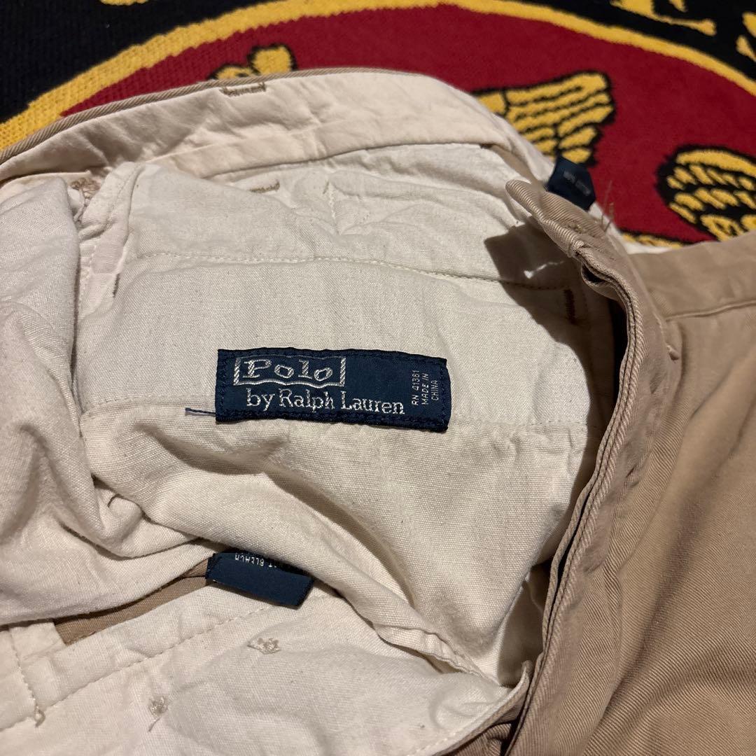 希少　90s ラルフローレン　Polo チノ　ゴールデンサイズ ワイド