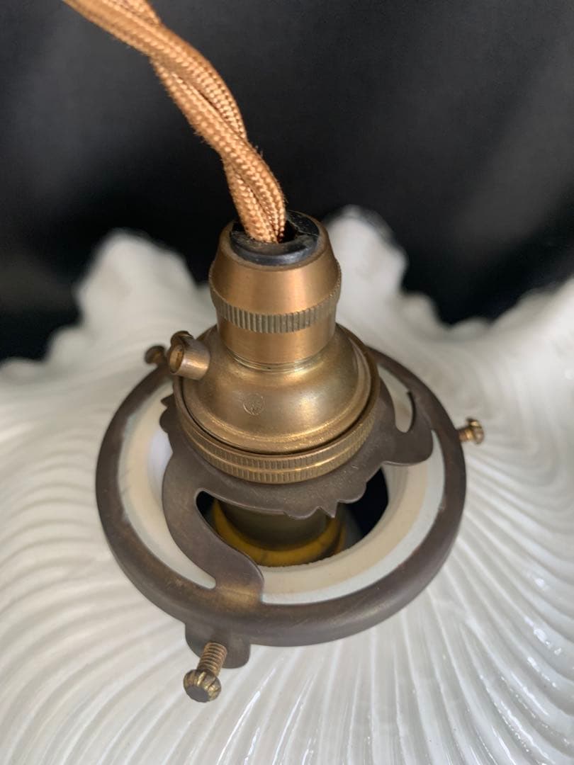 フランス製　MOUTH-BLOWN GLASS VIANNE ガラスシェード照明