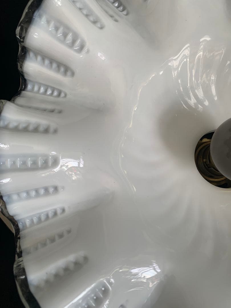 フランス製　MOUTH-BLOWN GLASS VIANNE ガラスシェード照明