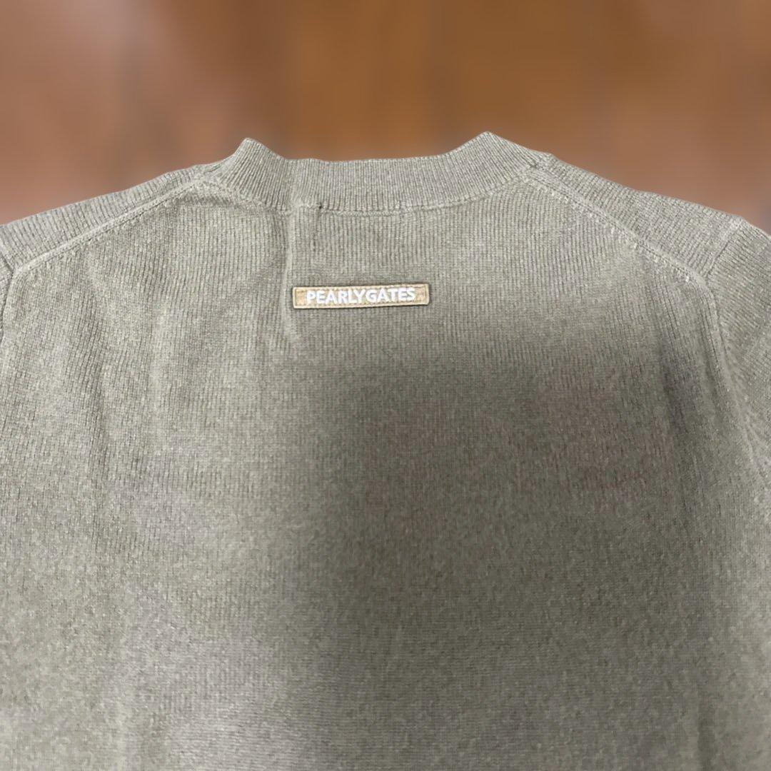 PEARLY GATES ロゴ刺繍 ニットセーター