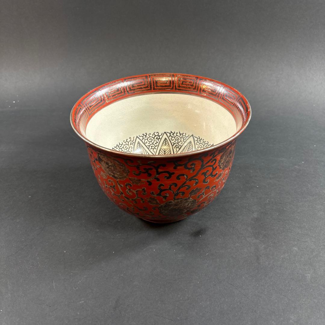 76 値下げ　九谷　赤絵　鉢　永楽　大日本永楽造　鉢　伊万里