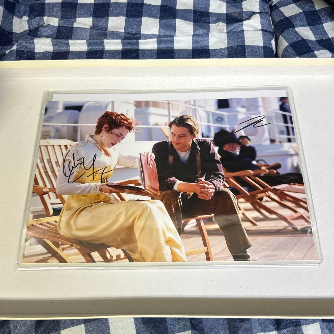 レオナルドディカプリオ&ケイトウィンスレット 直筆サイン入りフォト タイタニック