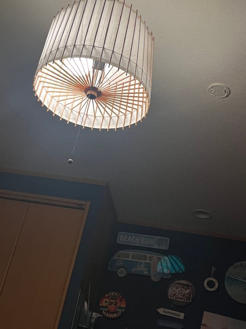 最終価格　定価5万円　天井照明　和紙　ライト　竹製