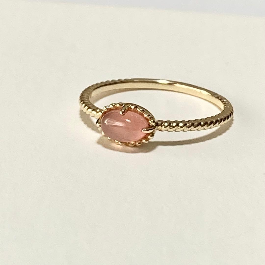 ete K10YG ロードクロサイト ピンキーリング｜天然石｜5号 美品