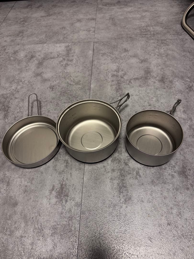 ヴィンテージ　msr チタンクッカーセット