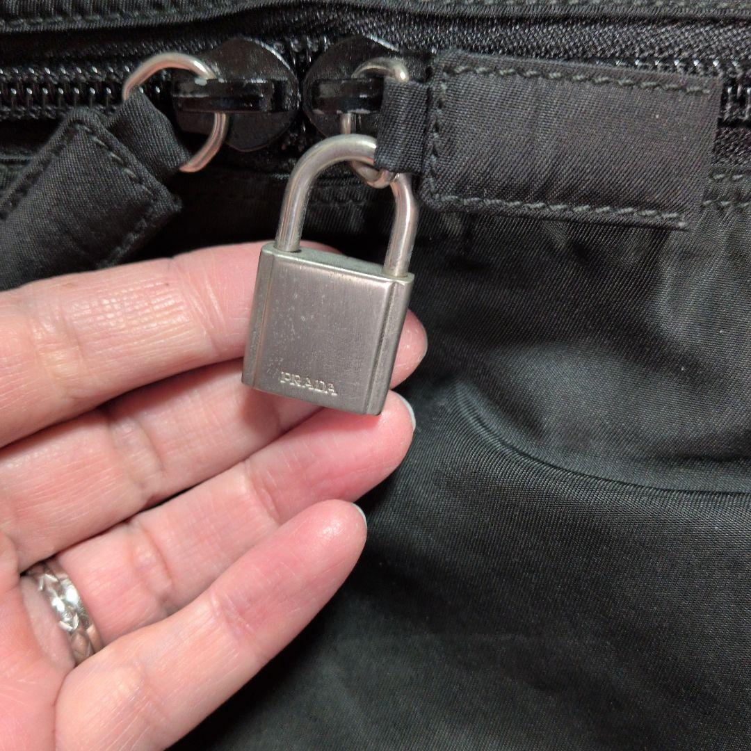 PRADA ボストンバッグ ブラック　難有りです