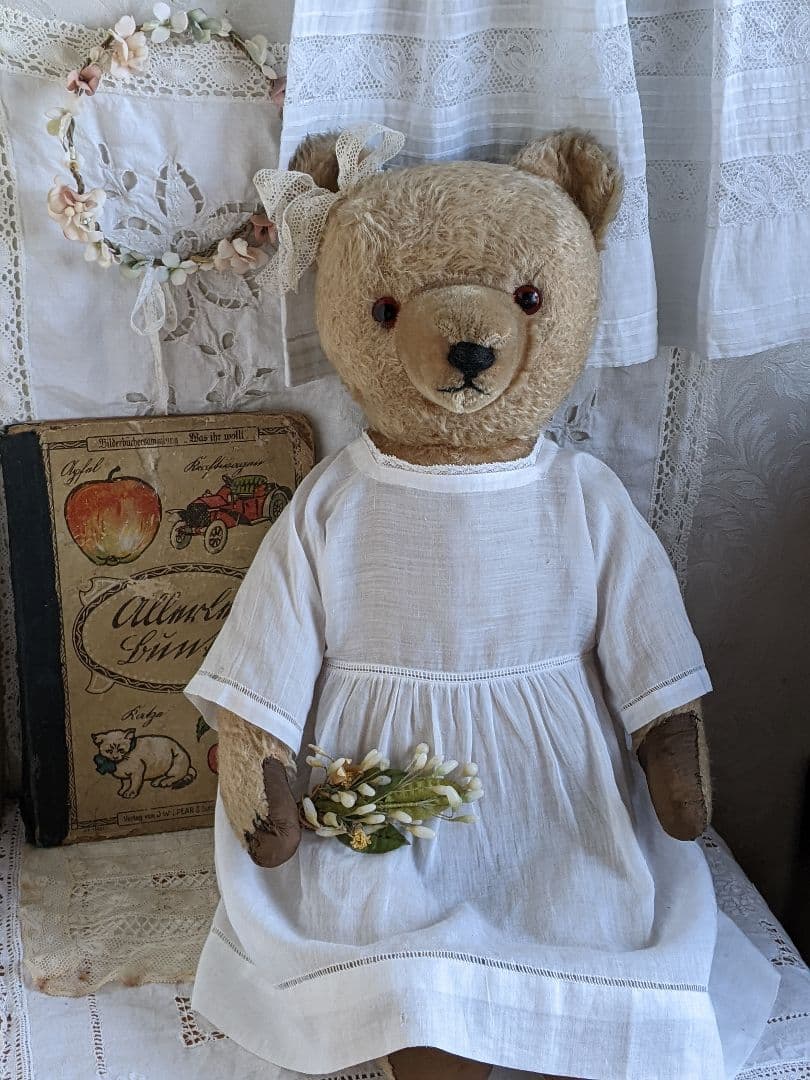 【h】アンティークベア　アンティークテディベア　ハーマン