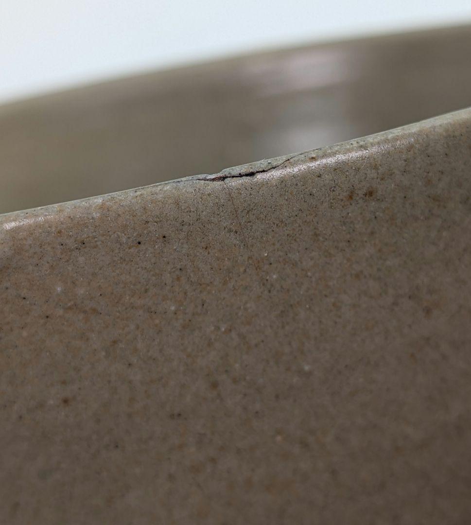 森香州？ 虫明焼 茶盌 抹茶碗 抹茶茶碗 茶道具 茶器 食器 在銘 鉄絵 切高台