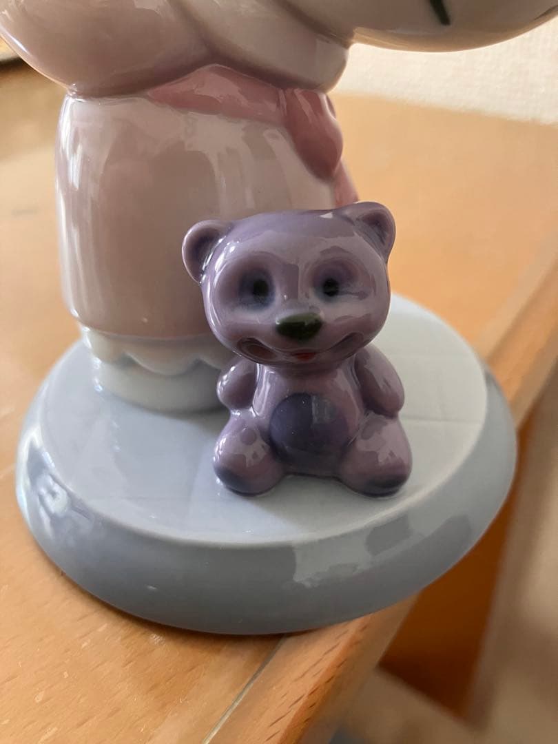 【レア】NAO ハローキティ 陶器 置物　ケーキ＆テディベア