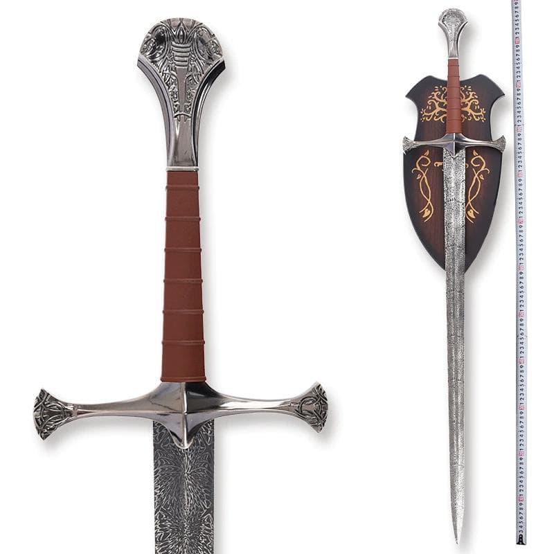 ヨーロッパ式長剣古銀 日本刀 模造刀 居合刀 武士道 武蔵 鑑賞用 手鍛造打