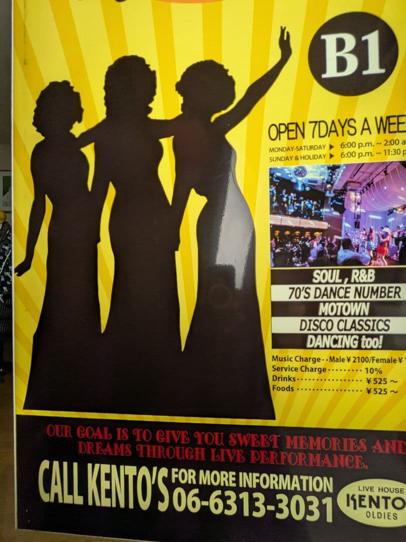 超レア★KENTO'S Osaka 梅田の看板★Livehouse閉店★一点物