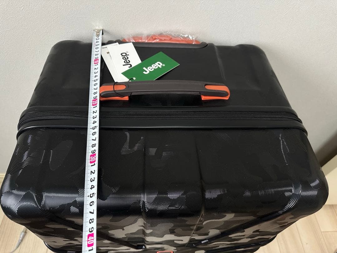 Jeep 正規限定モデル・ブラック×オレンジ スーツケース