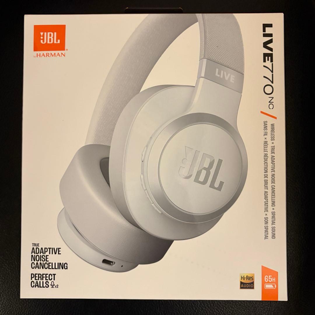 JBL LIVE 770NC ワイヤレスヘッドホン ホワイト