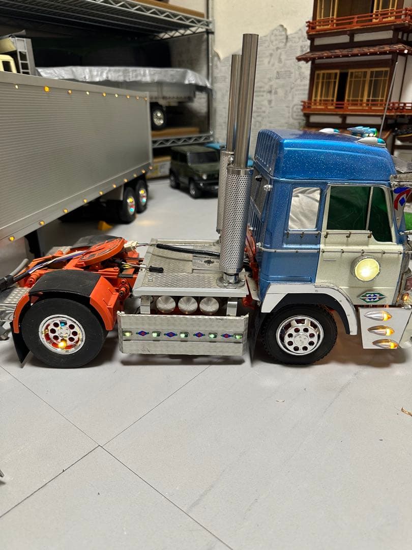 1/14 タミヤ ドルフィン　トレーラー　デコトラ　フロントマーカーリレーあり