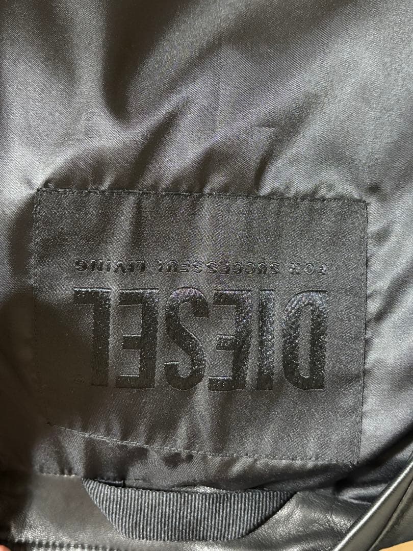 【未使用品】ディーゼル　シングルライダース　シープスキン　Mサイズ