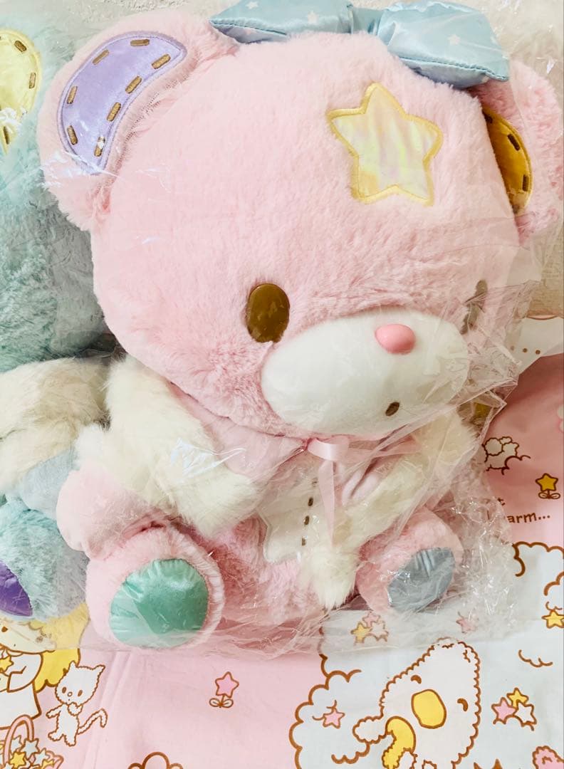 リトルツインスターズ キキララ パフポフ BIGケープぬいぐるみ