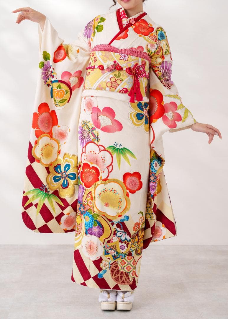 あんみつさま専用≪美品≫正絹　振袖９点フルセット【626】