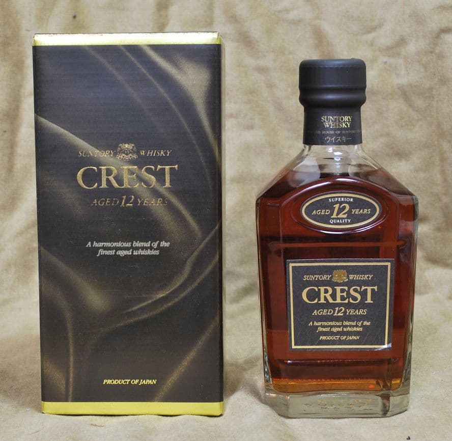 サントリー/クレスト/12年/ウイスキー/黒キャップ旧ボトル750ml43%
