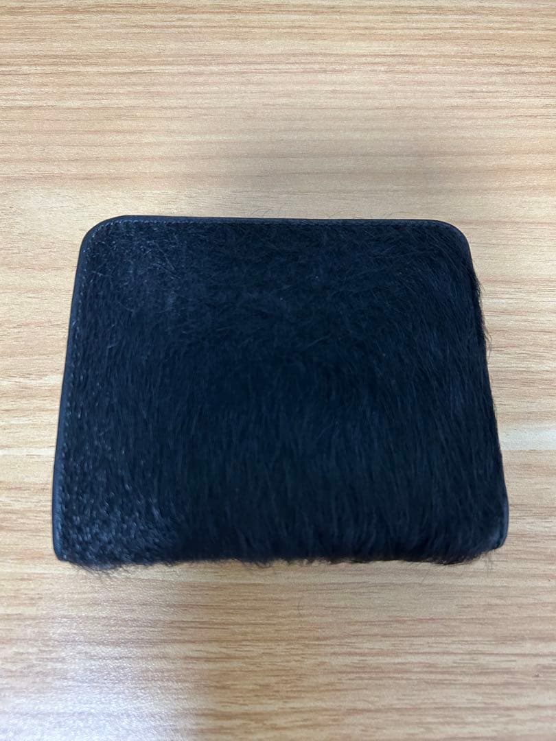 Hender Scheme hairy snap wallet black 美品