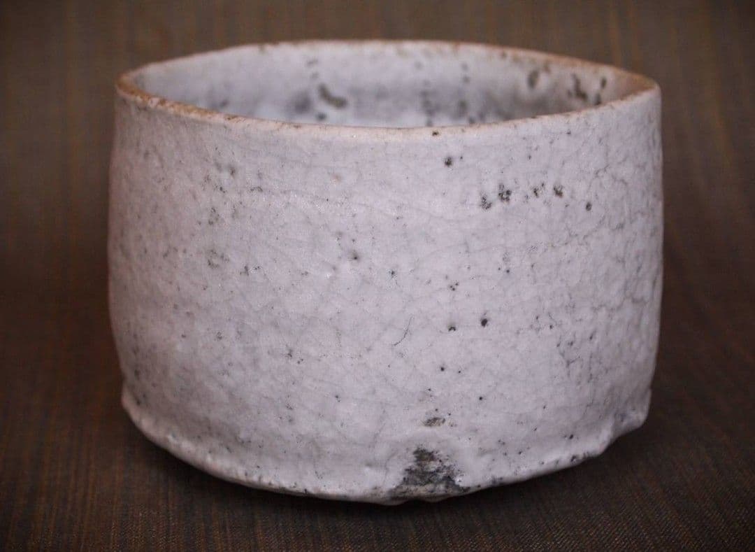 人気作家★辻村唯(師＆父:辻村史朗)長石釉茶碗★共箱、布