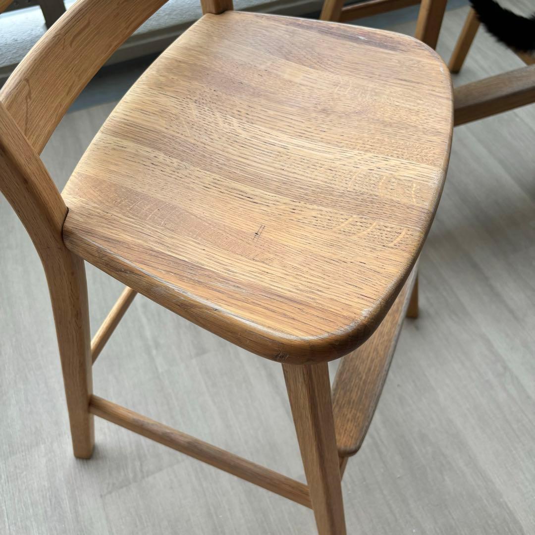 飛騨産業 子ども用スツール WO色 幅41×奥40×高さ77cm 3/18まで