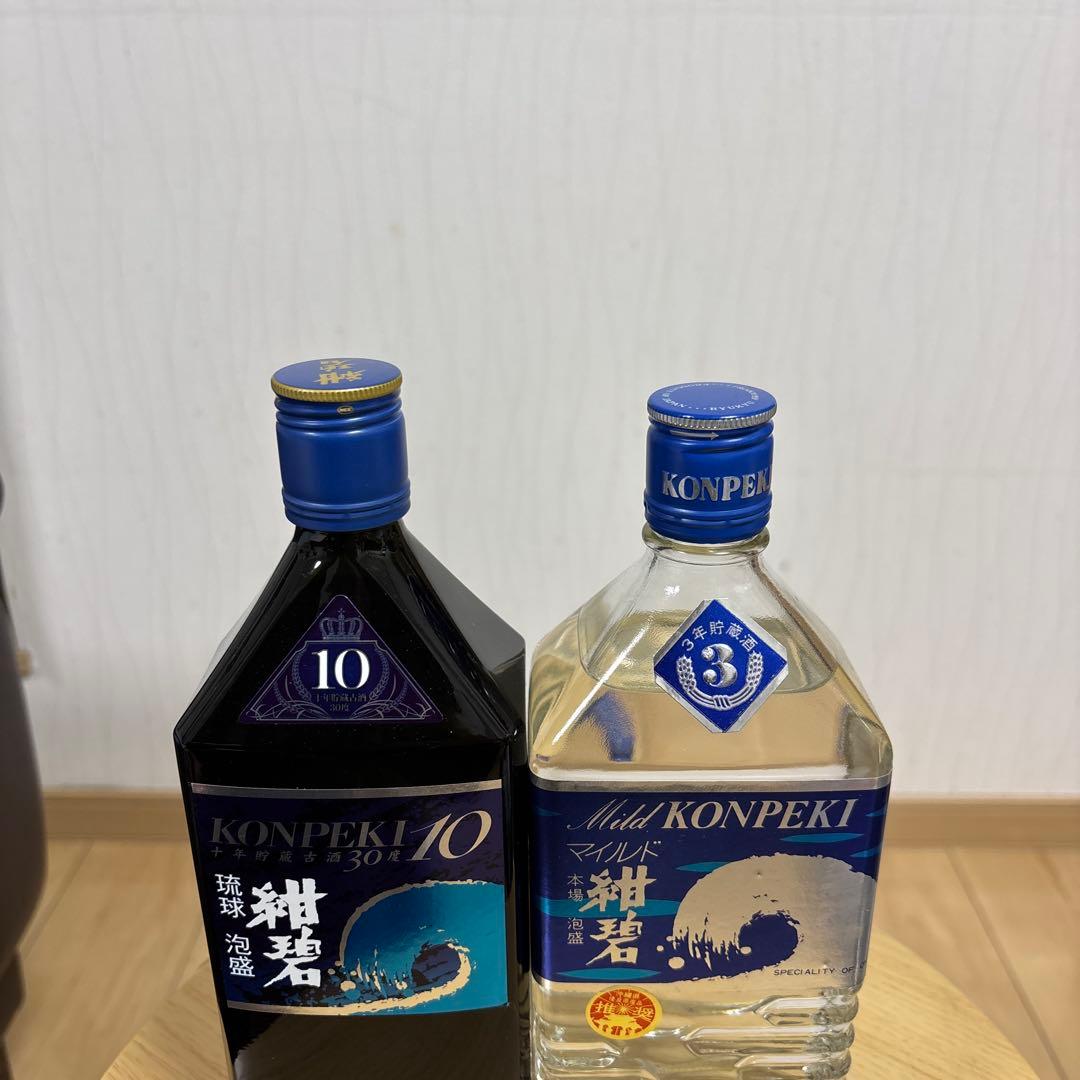 未開封　各年代の泡盛紺碧10本セット