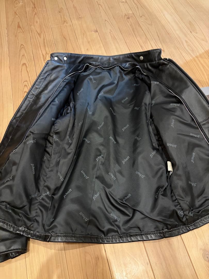 美品　schott ショット 641 38シングルライダースジャケット 本革
