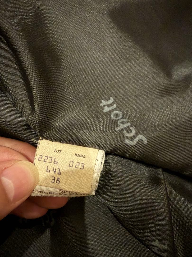 美品　schott ショット 641 38シングルライダースジャケット 本革