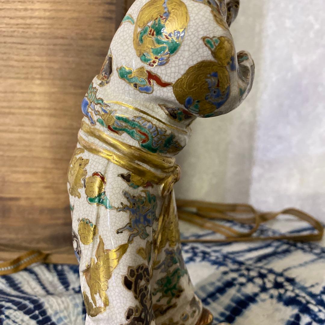 薩摩焼　唐子人形　古薩摩　里帰り品