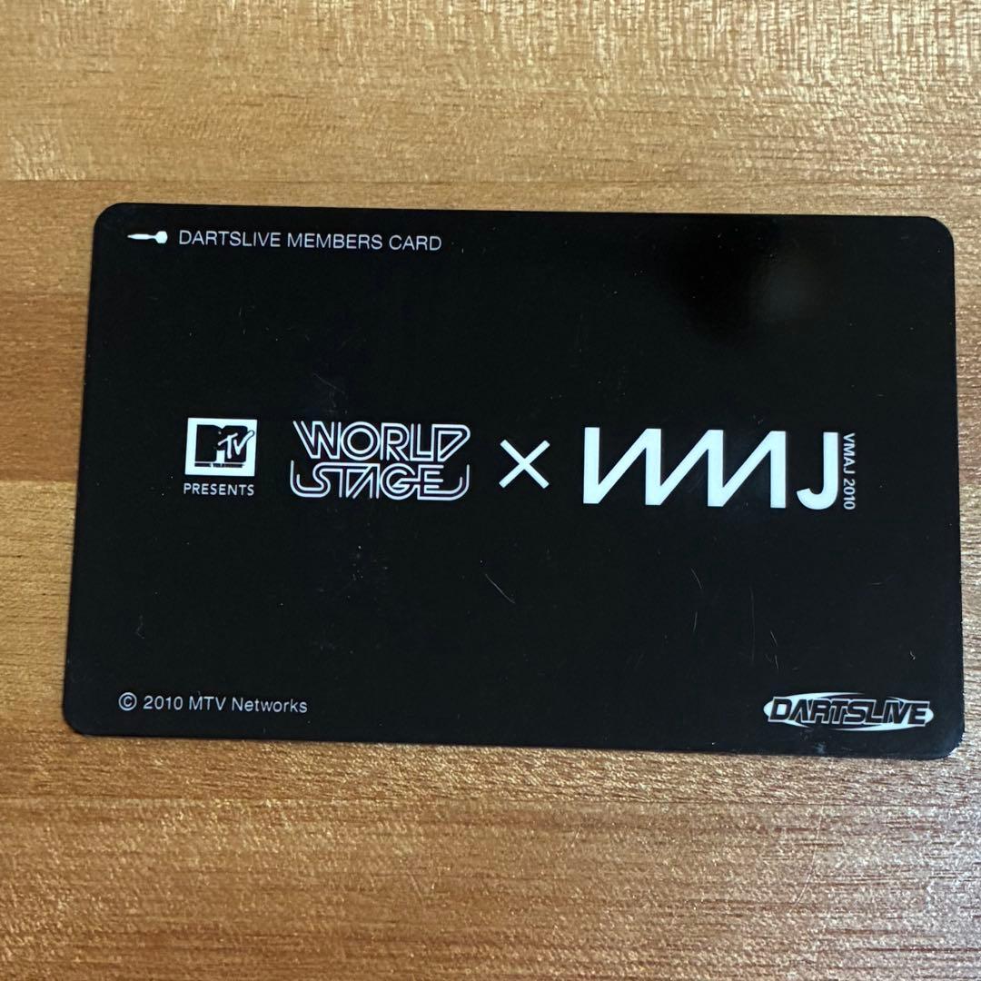 ダーツライブカード　ワールドステージ　WMJ
