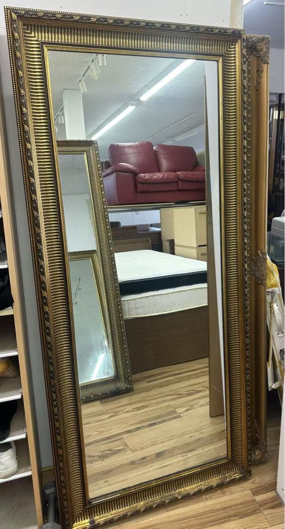 アンティーク　ゴールド　姿見　全身ミラー 大型ミラー