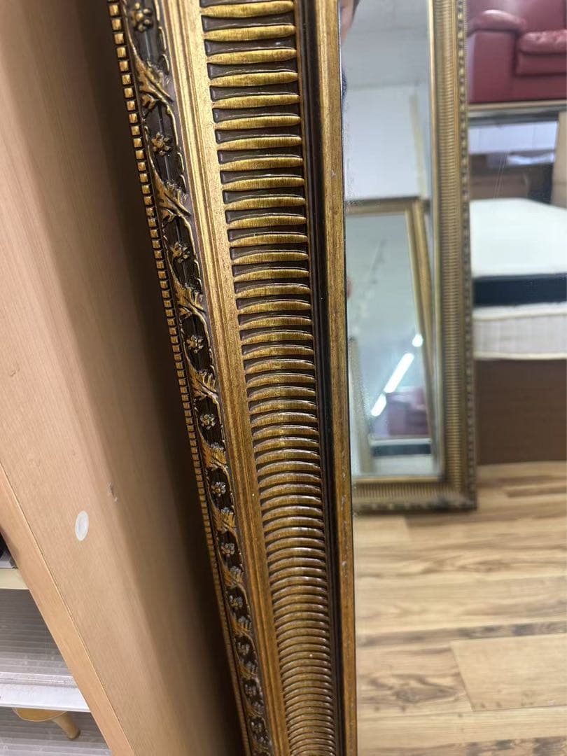 アンティーク　ゴールド　姿見　全身ミラー 大型ミラー