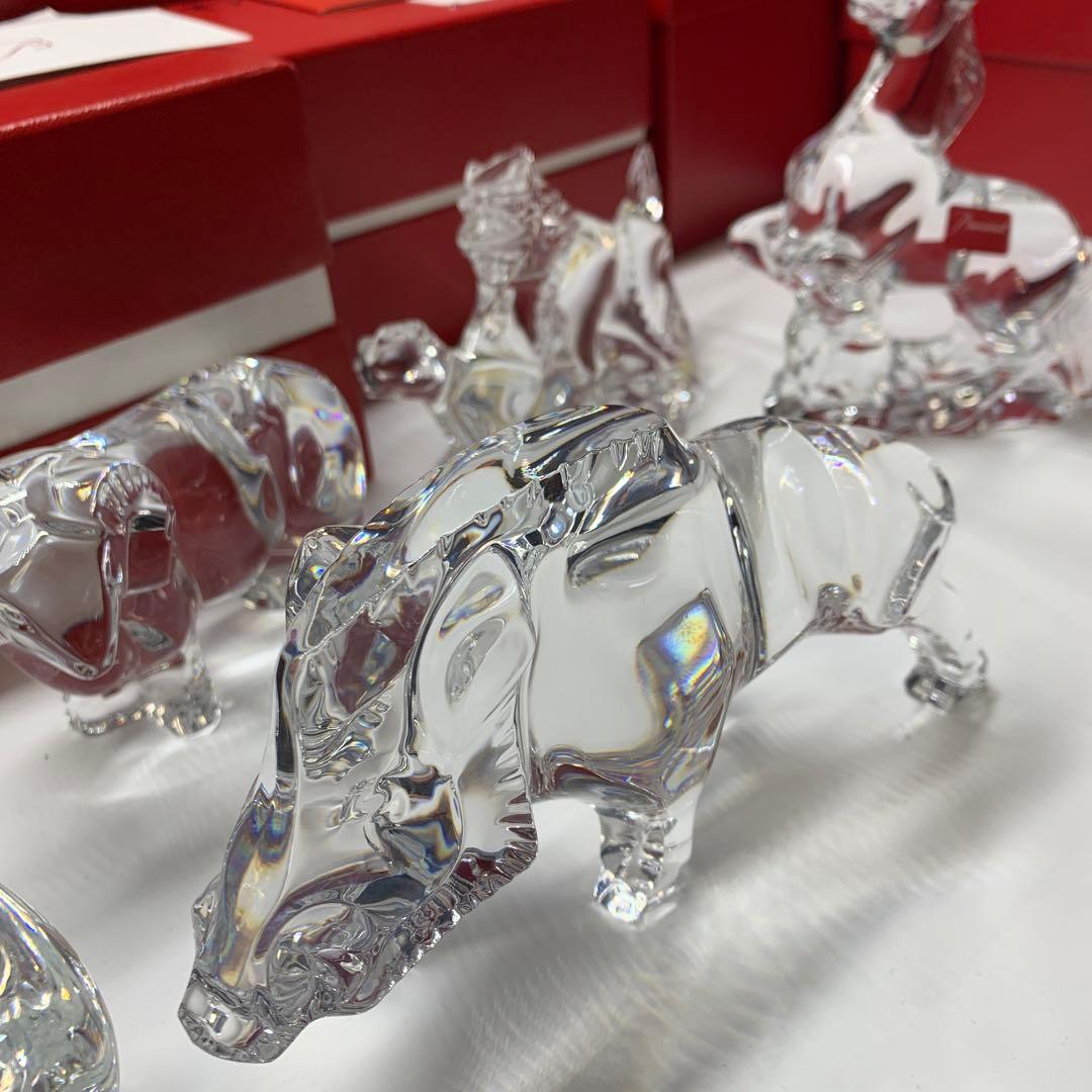 超美品　バカラ　十二支セット　クリスタルガラス 　干支の置物　12点セット箱あり