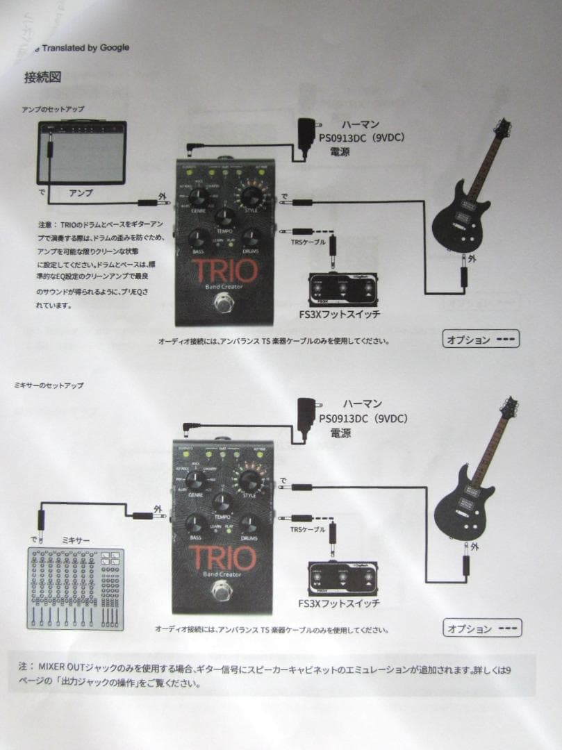 ギター DigiTech TRIO Band Creator