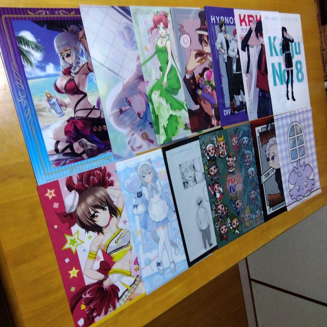アニメ ノンジャンル 美少女系など　Ａ−４クリアファイル まとめ売り大量２５０枚
