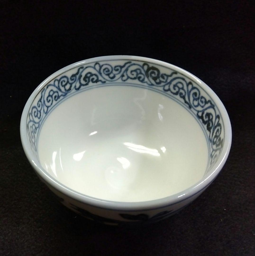 茶道具 茶箱用 茶碗 茶巾筒 振出 セット 古染付 鳳凰 染付 叶松谷