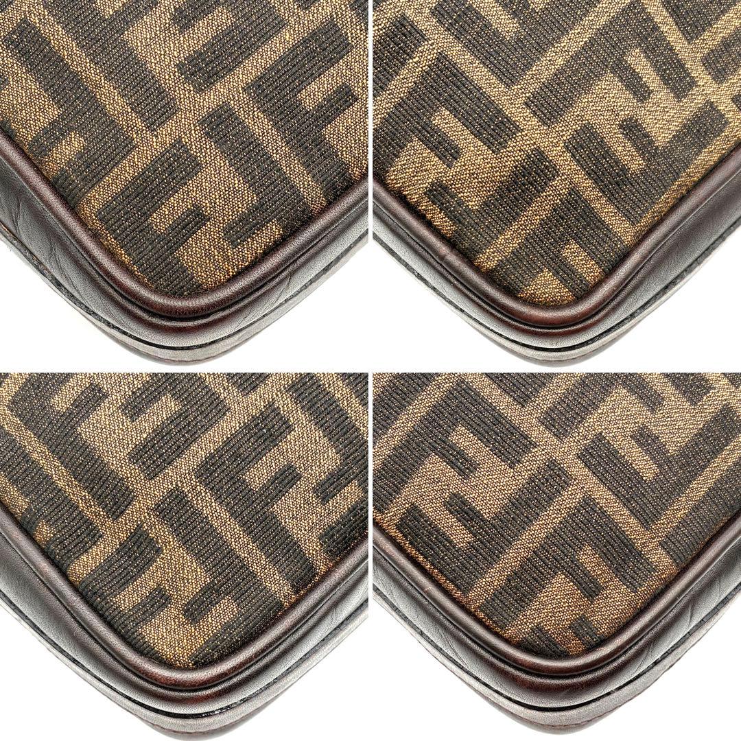 廃盤・正規品 フェンディ ショルダーバッグ ズッカ柄 FF ユニセックス 茶