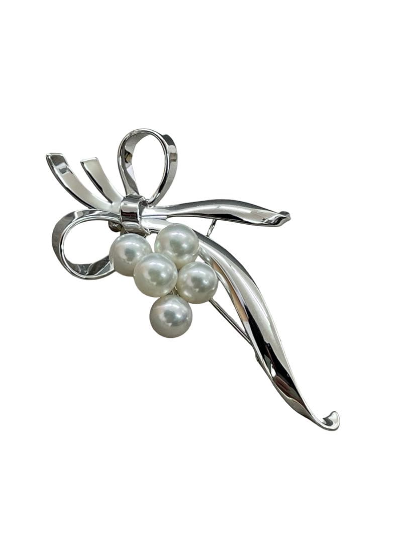 ⭕️【美品】MIKIMOTO ミキモト　ブローチ　真珠　愛子さま