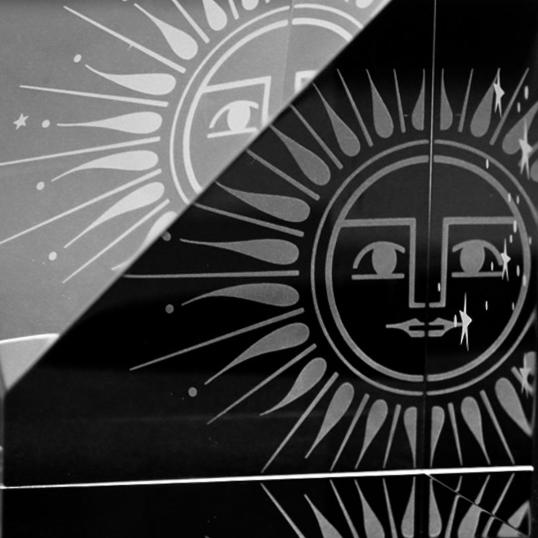 Steuben Galss サンキューブ ペーパーウエイト 置物 箱付